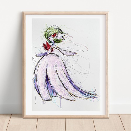 Gardevoir stampa penna - stampa,
