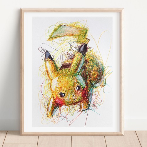 Stampa penna sfera pikachu - stampa,